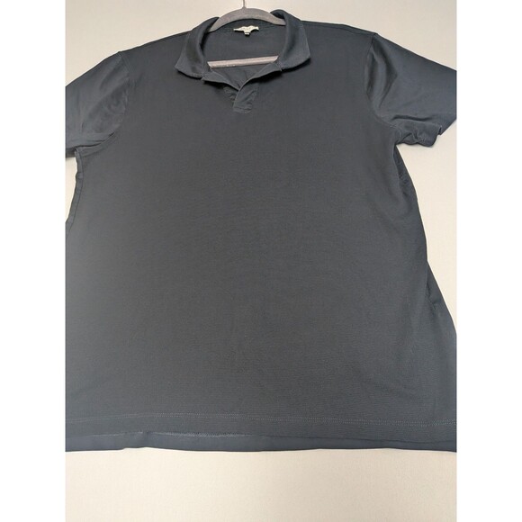 Reiss Polo Shirt Size XL Black Made of Egyptian Cotton Stefan - Picture 3 of 15